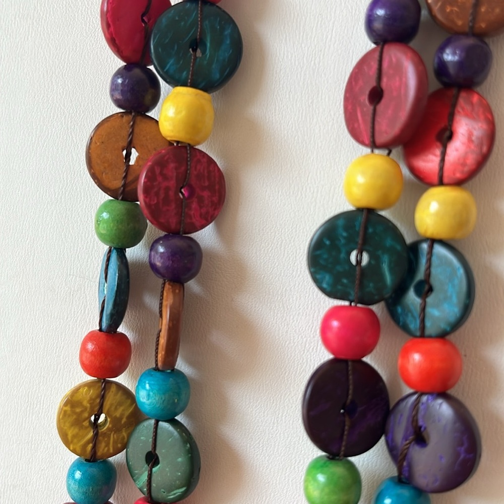 Paparazzi Long Colorful Beaded Necklace w earrings NIP 3/15 - Picture 7 of 16